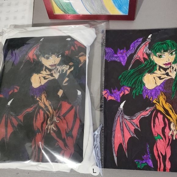 MVC3- Morrigan Graphic Design T-Shirt - Picture 1 of 9